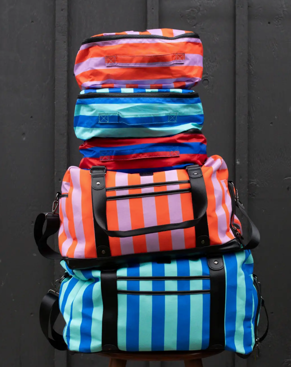 Vivid Striped Mini Duffle