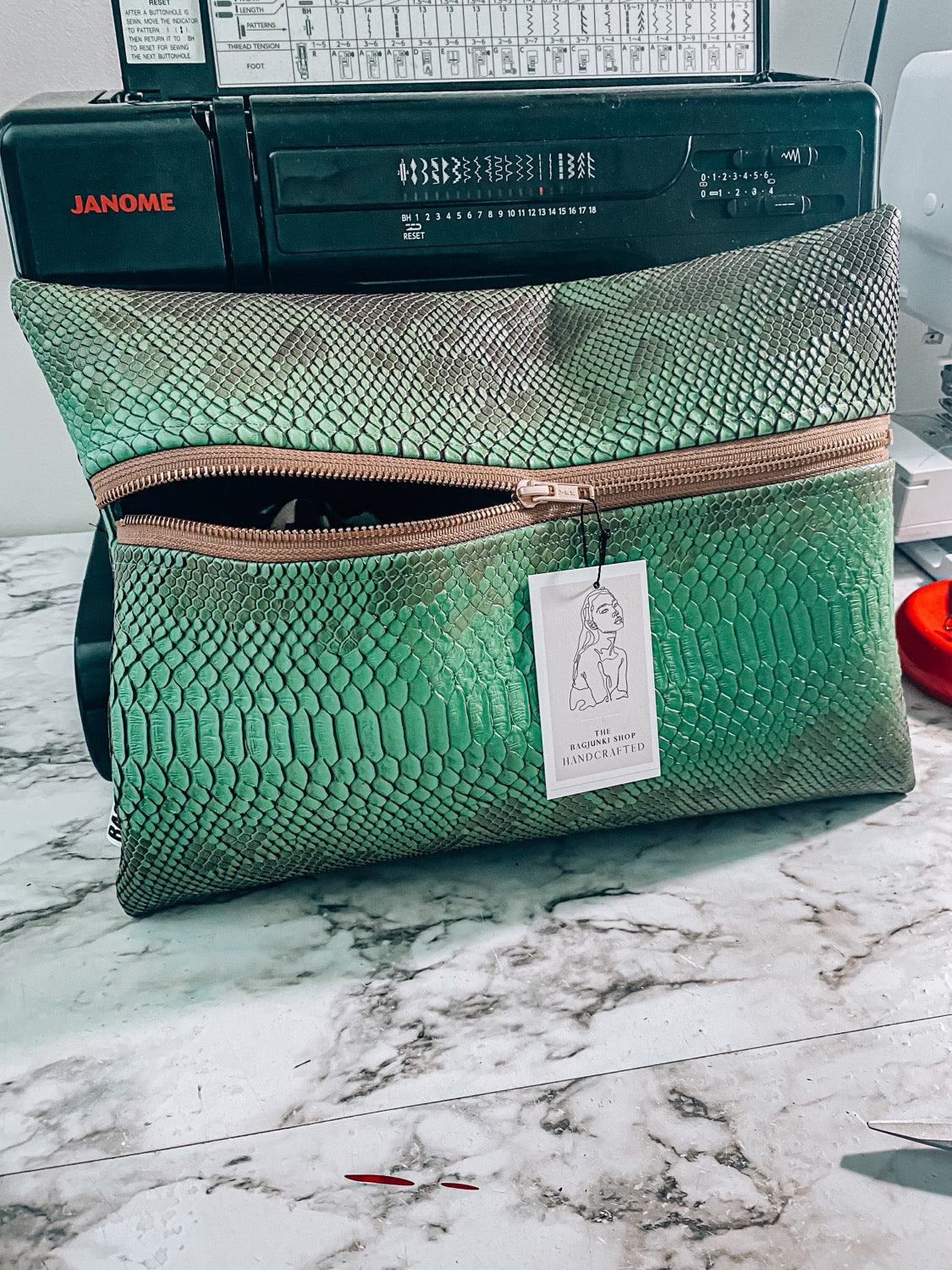 Money Green Cruella Clutch image 0
