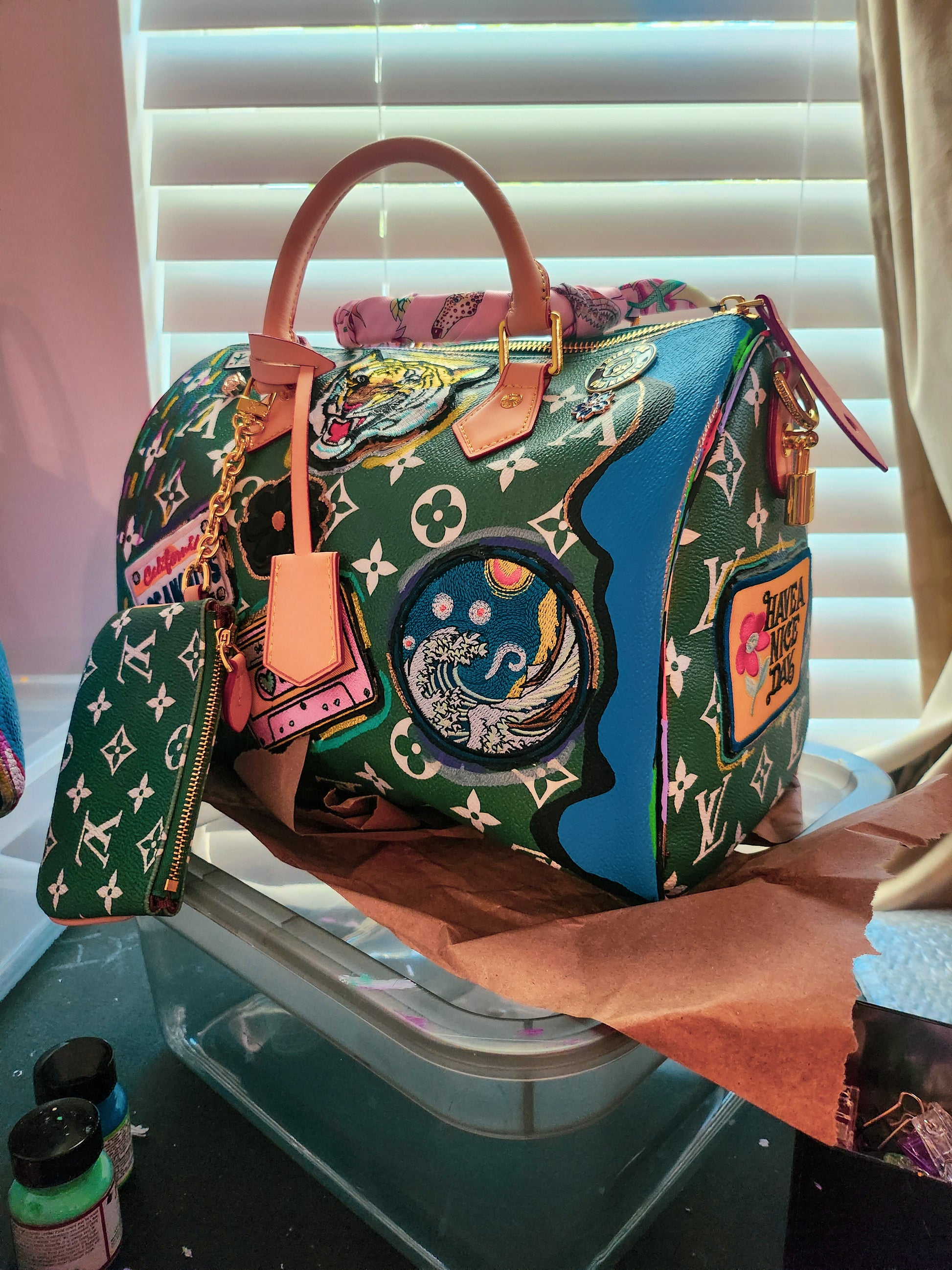 Green Bagjunki'd LV Speedy  30 image 3