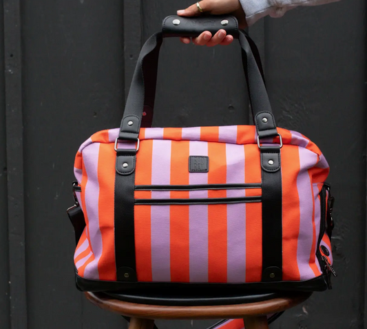 Vivid Striped Mini Duffle