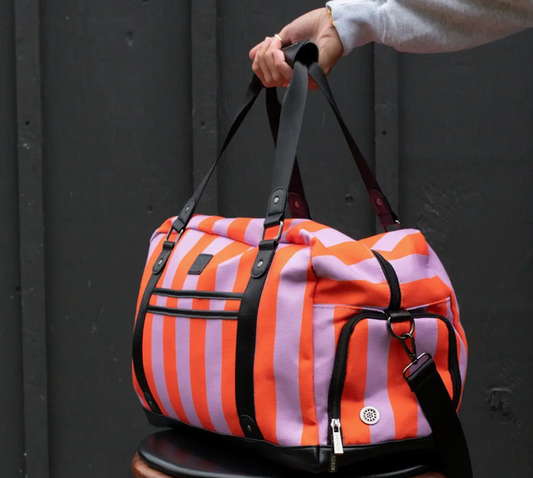 Vivid Striped Mini Duffle