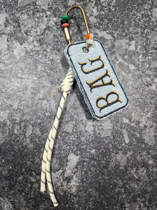 Denim Bag tag