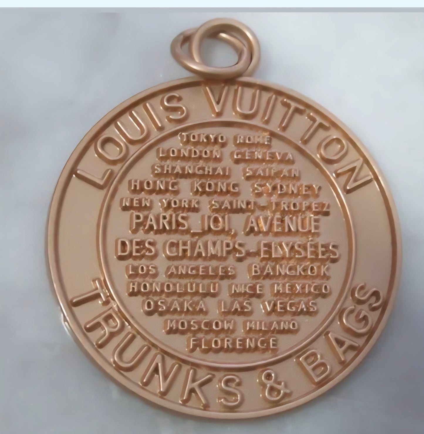 Lv Charm Necklace