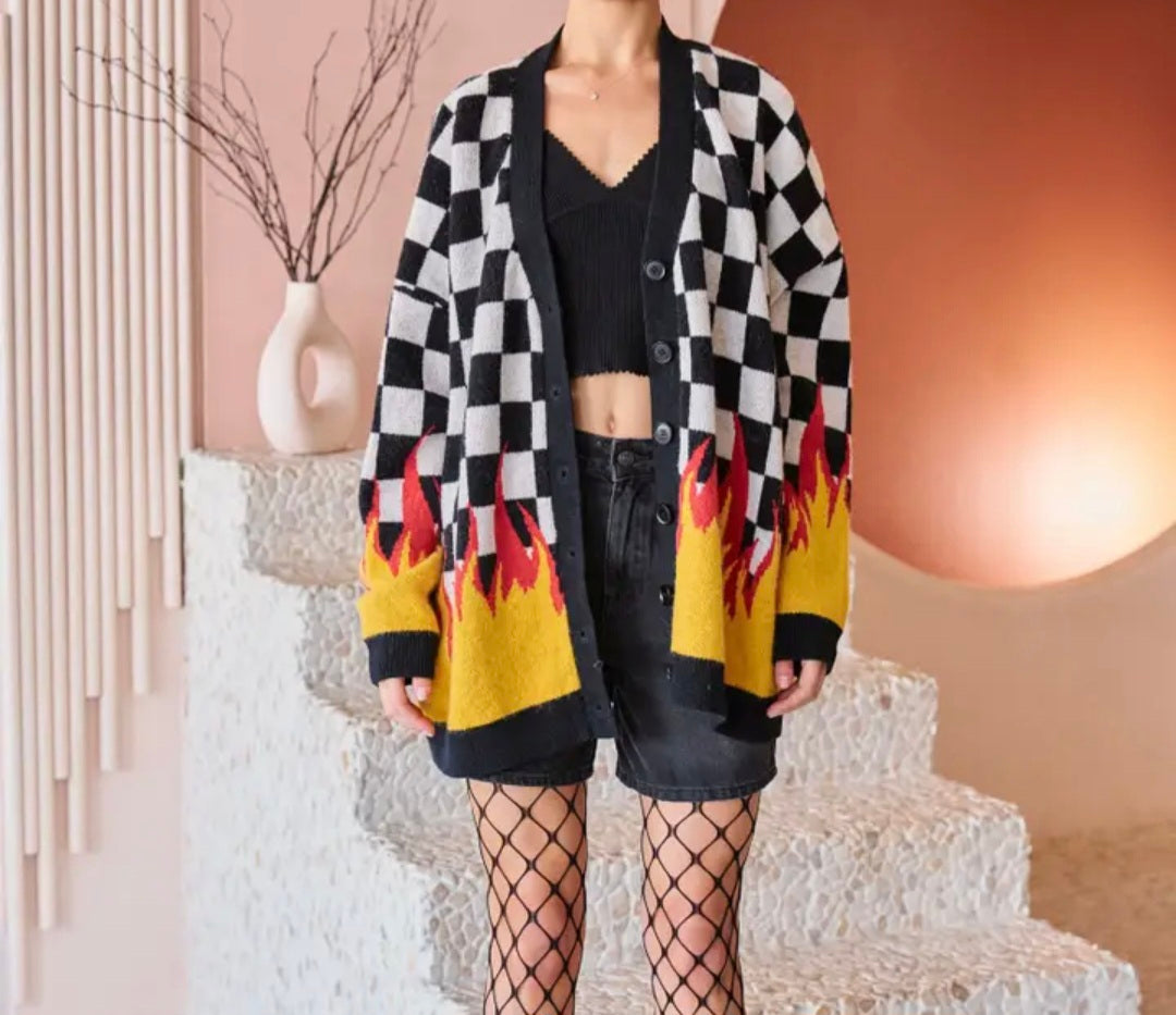 Flame 🔥 Thrower cardigan