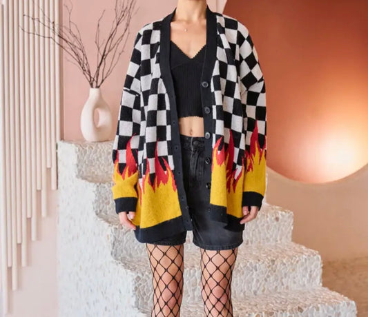 Flame 🔥 Thrower cardigan