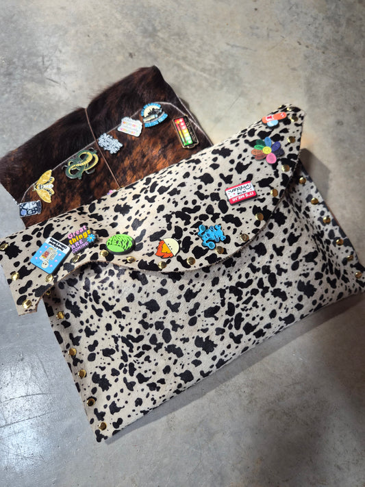 Speckled Cowhide Foldover Case