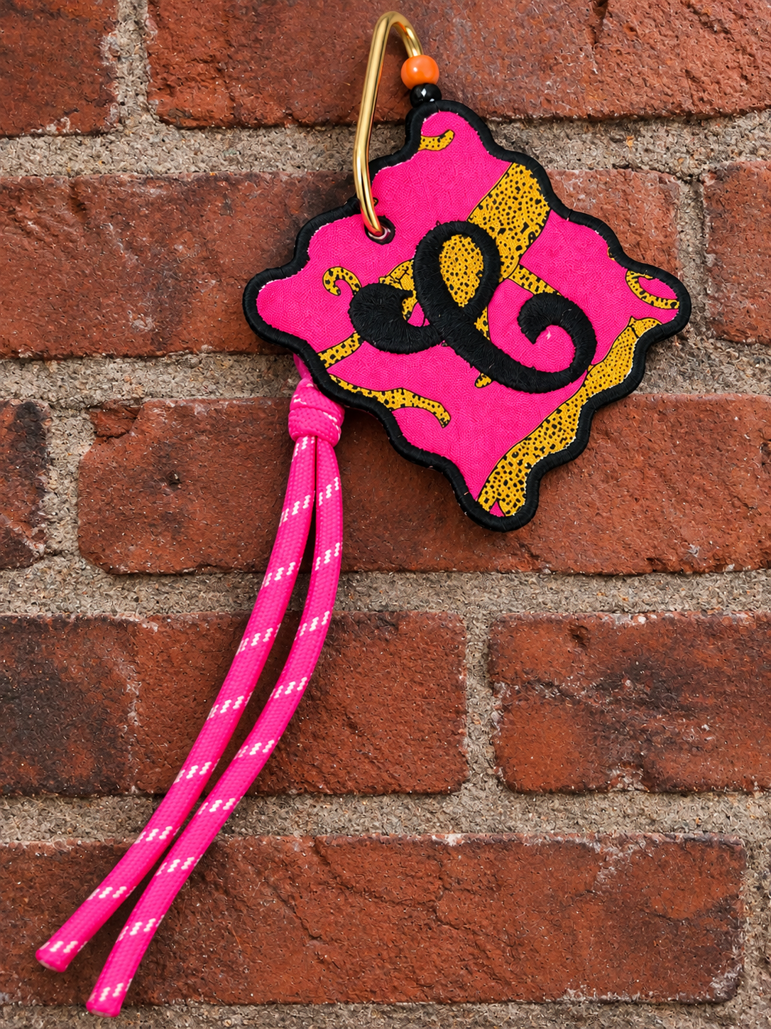 Squiggly Leopard Bag tag